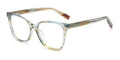 Missoni Mis 0013 Jur Women's Glasses Tortoiseshell Size 50 - Free Lenses - Blue Light Block Available In Transparent Blue Tortoise