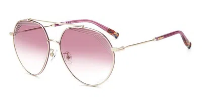 Missoni Mis 0015/s Yep/3x Occhiali Da Sole Oro Per Donna In Multi
