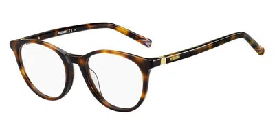 Missoni Mis 0019 086 Women's Glasses Tortoiseshell Size 50 - Free Lenses - Blue Light Block Available In Dark Tortoise