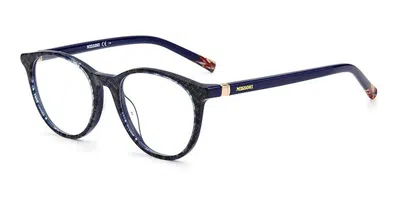 Missoni Mis 0019 S6f Occhiali Da Vista Neri Per Donna (solo Montatura) In Blue