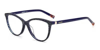 Missoni Mis 0022 S6f Occhiali Da Vista Neri Per Donna (solo Montatura) In Blue