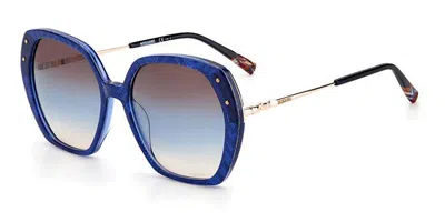 Missoni Mis 0025/s Pjp/98 Occhiali Da Sole Blu Per Donna In Brown