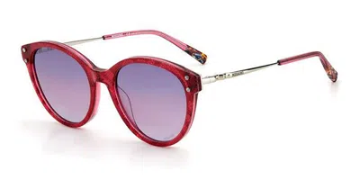 Missoni Mis 0026/s 2r0/o9 Occhiali Da Sole Rossi Per Donna In Burgundy