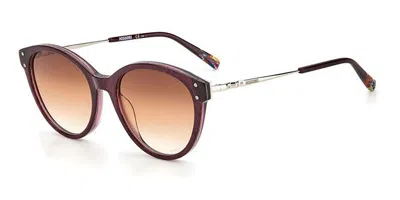 Missoni Mis 0026/s Lhf/ga Women's Sunglasses Burgundy Size 53 In Pattern Burgundy
