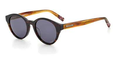 Missoni Mis 0030/s 2ok/ir Women's Sunglasses Tortoiseshell Size 49 In Dark Tortoise