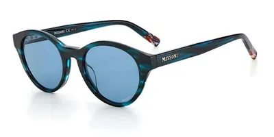 Missoni Mis 0030/s 6ak/ku Occhiali Da Sole Verdi Per Donna In Blue