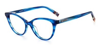 Missoni Mis 0031 38i Occhiali Da Vista Blu Per Donna (solo Montatura) In Blue