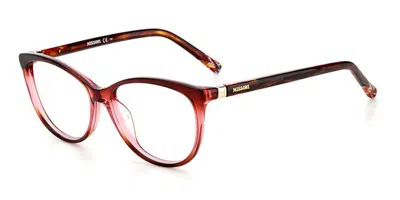 Missoni Mis 0038 C8c Women's Glasses Clear Size 54 - Free Lenses - Blue Light Block Available In Transparent Burgundy