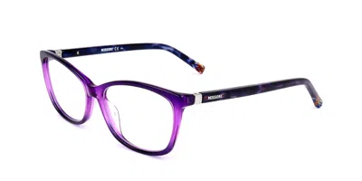 Missoni Mis 0039 X0d Women's Glasses Purple Size 53 - Free Lenses - Blue Light Block Available In Transparent Purple