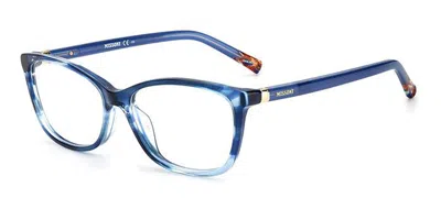 Missoni Mis 0039 Y00 Occhiali Da Vista Blu Per Donna (solo Montatura) In Blue