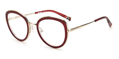 Missoni Mis 0043 Lhf Occhiali Da Vista Oro Per Donna (solo Montatura) In Neutral