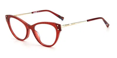 Missoni Mis 0044 Lhf Occhiali Da Vista Rossi Per Donna (solo Montatura) In Brown