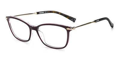Missoni Mis 0058 Lhf Women's Glasses Burgundy Size 53 - Free Lenses - Blue Light Block Available In Brown