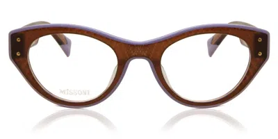 Missoni Mis 0066 W6o Occhiali Da Vista Marroni Per Donna (solo Montatura) In Green