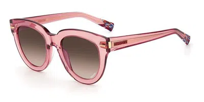 Missoni Mis 0068/s Fwm/ha Women's Sunglasses Pink Size 51 In Transparent Pink