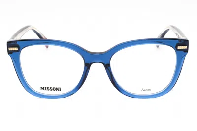 Missoni Mis 0071 Eyeglasses In Blue/clear Demo Lens