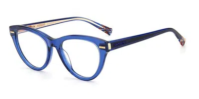 Missoni Mis 0073 Pjp Women's Glasses Blue Size 51 - Free Lenses - Blue Light Block Available In Transparent Blue