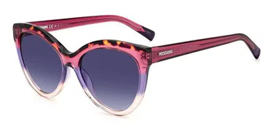 Missoni Mis 0088/s 0ae/dg Occhiali Da Sole Rosa Per Donna In Burgundy