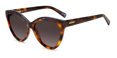 Missoni Mis 0088/s Ay0/3x Women's Sunglasses Tortoiseshell Size 57 In Dark Tortoise