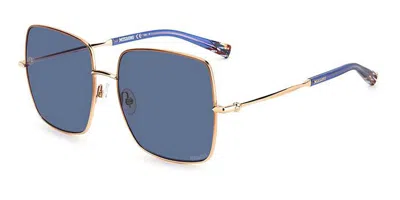Missoni Mis 0096/s Buh/ku Occhiali Da Sole Oro Per Donna In Blue