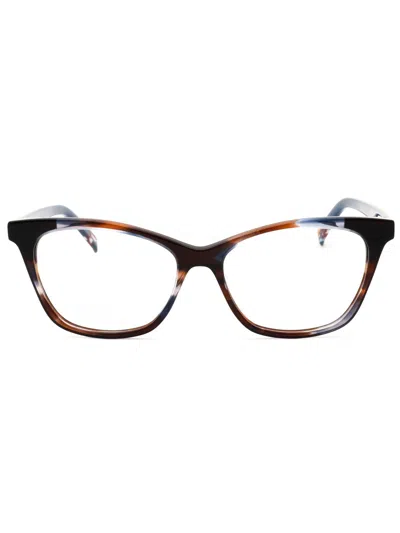 Missoni Mis 0101 Eyeglasses In Hrnbrwblu/clear Demo Lens