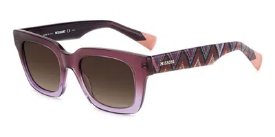 Missoni Mis 0103/s 0t7/ha Women's Sunglasses Purple Size 50
