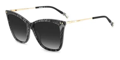 Missoni Mis 0106/s S37/9o Women's Sunglasses Black Size 56