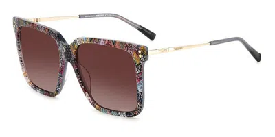 Missoni Mis 0107/s X19/3x Women's Sunglasses Rainbow Size 57