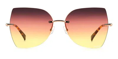 Missoni Mis 0119/s Ddb/o9 Women's Sunglasses Gold Size 60