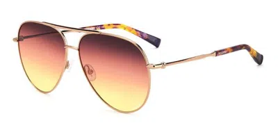 Missoni Mis 0120/s Ddb/o9 Women's Sunglasses Gold Size 60