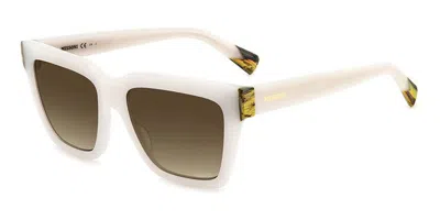 Missoni Mis 0132/s Vk6/ha Women's Sunglasses White Size 55