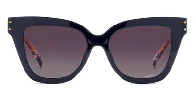 Missoni Mis 0133/cs With Clip-on Polarized Women's Glasses, Blue, Size 54