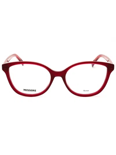 Missoni Mis 0149 Eyeglasses In Red/clear Demo Lens