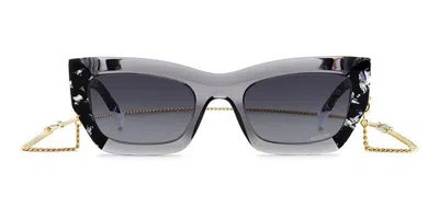Missoni Mis 0151/s Uhx/9o Women's Sunglasses Black Size 53 In Multi