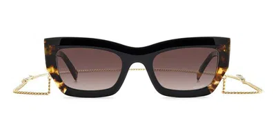 Missoni Mis 0151/s Wr7/ha Women's Sunglasses Black Size 53