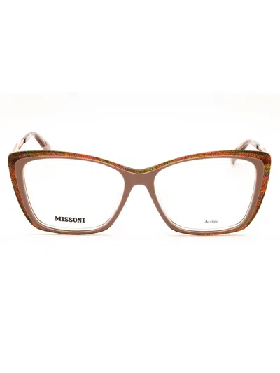 Missoni Mis 0166/g Eyeglasses In 0q1z 00 - Pink Ptt Pink/clear Demo Lens