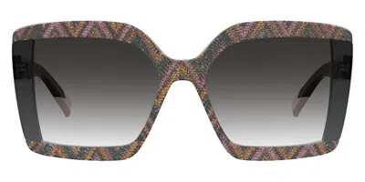 Missoni Mis 0186/s Rgk/9o Women's Sunglasses Green Size 62