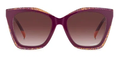 Missoni Mis 0188/s 8cq/3x Women's Sunglasses Red Size 54 In Purple