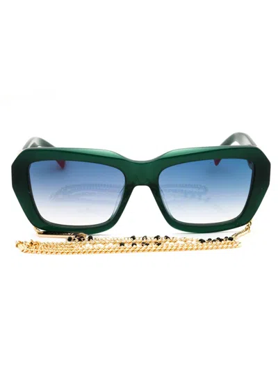 Missoni Mis 0193/g/s Sunglasses In 01ed I4 - Green/grey Green Gradient