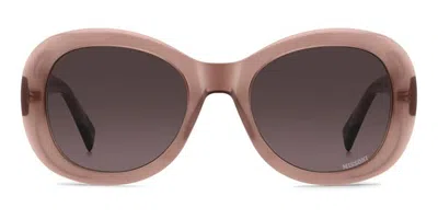 Missoni Mis 0215/g/s Asian Fit Fwm/3x Women's Sunglasses Pink Size 53 In Brown