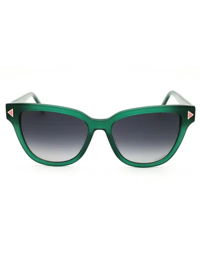 Missoni Mis 0237/s Sunglasses In Green/dark Grey Sf