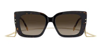 Missoni Mis 0251/c With Clip-on 086 Women's Glasses Tortoiseshell Size 55 - Free Lenses - Blue Light Block A In Brown
