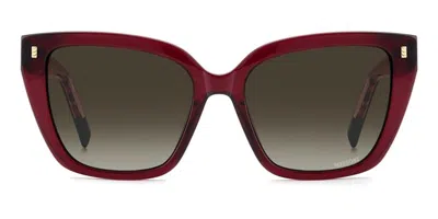 Missoni Mis 0257/s Lhf/ha Occhiali Da Sole Borgogna Per Donna In Burgundy