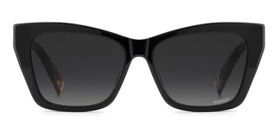 Missoni Mis 0278/g/s Vestibilità Orientale 807/9o Occhiali Da Sole Neri Per Donna In Black