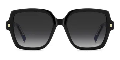 Missoni Mis 0281/g/s Vestibilità Orientale 807/9o Occhiali Da Sole Neri Per Donna In Black