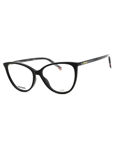 Missoni Mis 136 Eyeglasses In 0807 00 - Black/clear Demo Lens