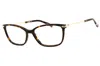 Missoni Mis0058 Tortoiseshell Rectangular Eyeglasses In Brown