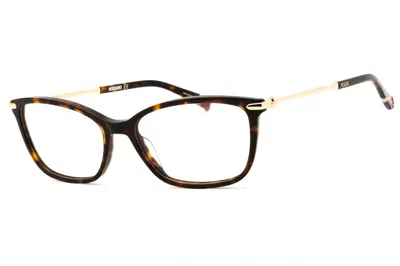 Missoni Mis0058 Tortoiseshell Rectangular Eyeglasses In Brown