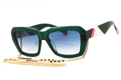 Missoni Mis0193gs Rectangular Gradient Sunglasses In Green