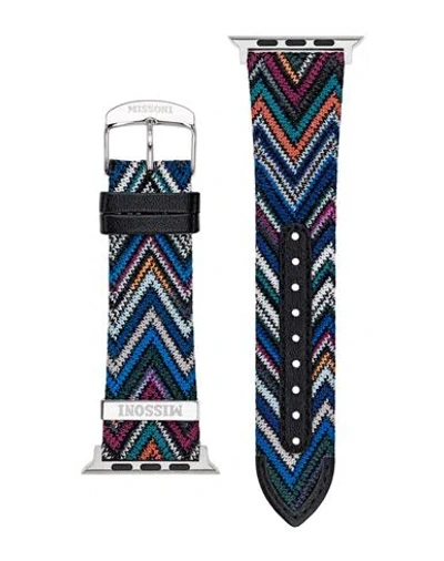 Missoni Fabric Apple Watch Strap Watch Accessory Multicolored Size - Synthetic Fibers In Fantasy